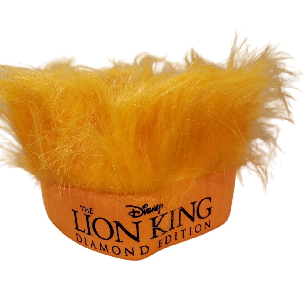 Disney The Lion King D23 Expo Diamond Edition Plush Crown Hat Simba Mane 3D Fall
